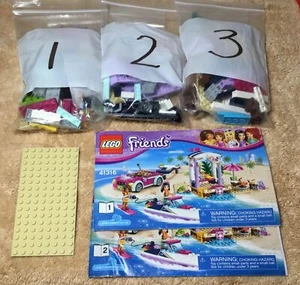 2017 Lego Friends 41316-ANDREA'S SPEEDBOAT TRANSPORT 309Pcs 2Fig w/Instruct #2 - Picture 1 of 8