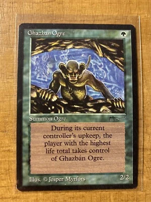 MTG✨GHAZBAN OGRE✨ Arabian Nights NM/MINT Common CREATURE 1993 J. Myrfors Art - Image 1 of 2