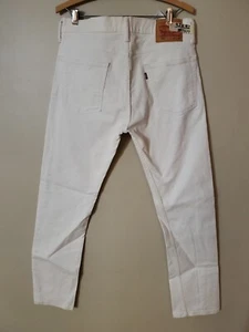 Levis 513 Jeans Mens 32x32 Slim Straight Fit White Denim Casual #1719 - Picture 1 of 17