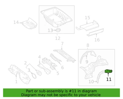 Extensión trasera izquierda mercedes-benz c63 amg s c63 amg 2015-2023 2056103101 Foto 1 de 3
