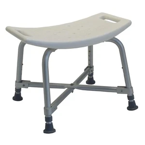 Lumex Bariatric Shower Chair - 600 lb. Weight Capacity & Adjustable-Height - Picture 1 of 5