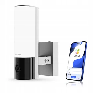 EZVIZ 2K Floodlight Outdoor Security Camera Hardwired, 512GB SD Card,NightVision - Picture 1 of 4