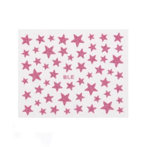 3D Nail Stickers Glitter Shiny Manicure DIY Decal Star Nail Slider Women Beauty - Picture 1 of 20