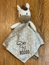 HTF Baby Starters "My 1st Rodeo" Pony/Horse Rattle Security Blanket/Lovey