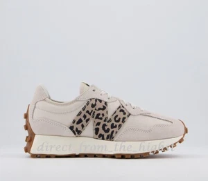 New Balance 327 OFF WHITE MOONBEAM BEIGE LEOPARDENDRUCK TRAINER alle GRÖSSEN - Bild 1 von 6