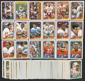 1988 Topps - Football Cards - #1 - #202 - Complete Your Set - You U Pick