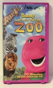 Barney VHS Tape Let’s Go To The Zoo Children’s Video - Picture 1 of 3