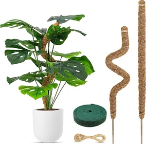 Moss Pole for Plants 27.5" inches (2 Pack) Monstera Plant Support for Plant - Picture 1 of 8