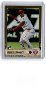 2015 Topps Gold Maikel Franco RC 0362/2015 Philadelphia Phillies #309