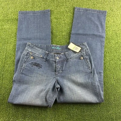 Pantalón de mezclilla OAKLEY tiro bajo viaje corte bota para mujer 8 Raw Blaster Icon Foto 1 de 4