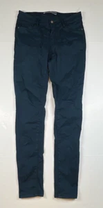 Massimo Dutti Skinny Fit Pants Size 4 Blue Stretch Pockets - Picture 1 of 7