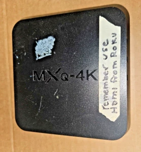 MXQ pro 4k android tv box with handheld controller and wall wart PS - Picture 1 of 4