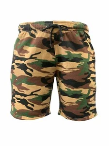 MENS CAMOUFLAGE SHORTS ARMY CASUAL WORK CARGO COMBAT POLY COTTON HALF PANT(2071) - Picture 1 of 8