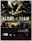 Socom US Navy Seals Confrontation Playstation PS3 Promo 2008 Full Page Print Ad