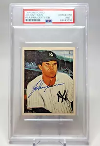 Johnny Sain Signed 1983 TCMA #40 Card 50 Years of Yankees PSA/DNA Auto - Picture 1 of 2