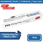 Catering Cling Film "Poly Wrap" Kitchen Cling Film 450mm x 300m Plastic Wrap