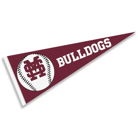 MSU Bulldogs 12 in X 30 in Baseball Pennant Cover