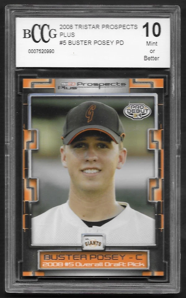 Buster Posey 2008 Tristar Prospects Plus #5 BCCG 10 Foto 1 de 1