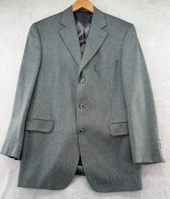 Jack Victor Blazer Mens 42R Gray Silk Wool Suit Jacket Sport Coat 3 Button Saks - image 1 of 4