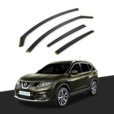 Wind Deflectors For Nissan X-Trail MK3 T32 2014-2021 5 Door SUV 4pc Tinted - Image 1 of 4