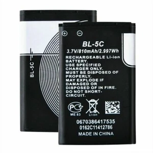 1020mah BL-5C Battery For Nokia N70 N91 N72 E60 1100 3110 3650 7600 1600 Phone - Picture 1 of 6