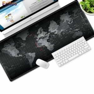World Map Mouse Pad Large 90 x 30cm Gaming Desk Mat Laptop Computer Keyboard AUS - Picture 1 of 8