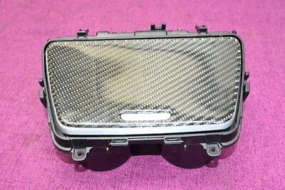 Portavasos consola central BMW 640i 650i F13 F12 12-18 moldura de fibra de carbono OEM Foto 1 de 4