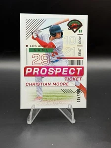 2024 Panini Prospect Edition Christian Moore #128 Red Ticket Parallel /299 - Picture 1 of 3