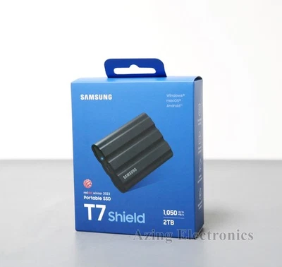 Samsung T7 Shield MU-PE2T0S/AM 2TB External Solid State Drive - Black