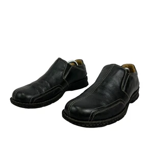 Dockers Herren 11M Schwarz Leder Slipper Schuhe Komfort Halbschuhe All Motion - Bild 1 von 9