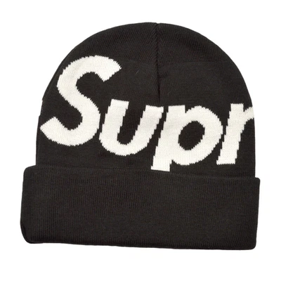 Gorro Supreme Big Logo Negro FW23 Nuevo 100% Auténtico Foto 1 de 4