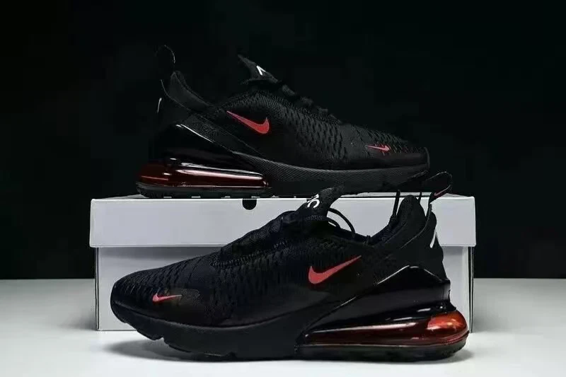 NIKE AIR MAX 270 Negro Rojo Para hombres Zapatos para Correr Zapatos Deportivos Talla EE. UU. Foto 1 de 4