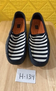 Swims Ultra Light Penny Loafter Washable Boat Deck Shoes Mens Sz 11 Blue/white/ - Picture 1 of 6