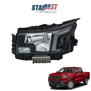 Headlight Assembly For Nissan Frontier 2022 2023 Front LH Single Clear Halogen - Picture 1 of 12