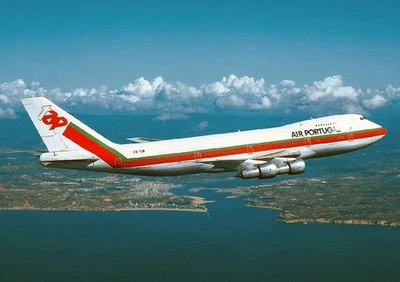 TAP AIR PORTUGAL Boeing 747 - Postal de Aviación Aerolíneas-WGA-1683 Foto 1 de 2