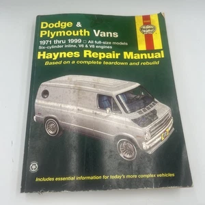 Haynes Dodge & Plymouth Furgonetas I6, V6, V8 1971 - 1999 Manual de reparación 30065 - Imagen 1 de 3