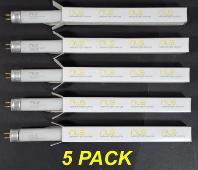 5 x 4W T5 Mini Fluorescent Tubes Lamps 6500K Cool Daylight 150mm - Image 1 of 4