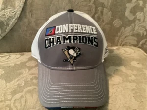 Reebok Pittsburgh Penguins NHL Stanley Cup Conference Champions Mens Cap New #1 - Picture 1 of 5
