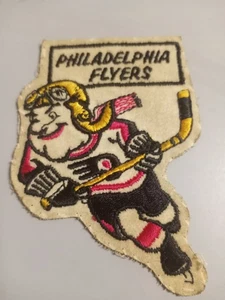 Camiseta de hockey parche del equipo de la NHL 1972 Philadelphia Flyers rara años 70 PA - Imagen 1 de 6