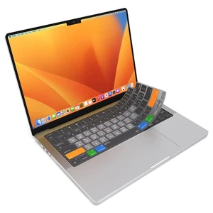 MacOS Shortcut Guide Keyboard Cover for Apple MacBook Pro 14 inch and MacBook... - Picture 1 of 7
