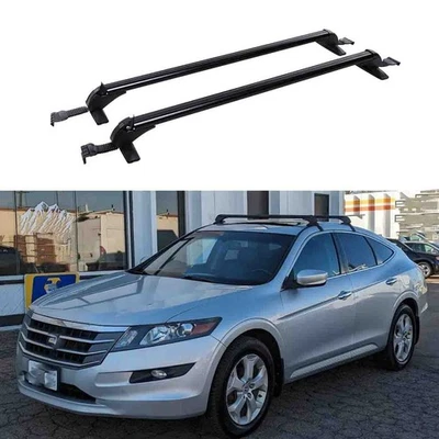 For Honda Accord Car Top Roof Rack Side Rail Luggage Carrier Cross Bars Black Foto 1 de 4