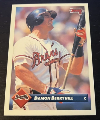 1993 Donruss - Damon Berryhill - Atlanta Braves - #78 - Image 1 of 2