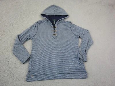 Sudadera con capucha Ralph Lauren vintage para mujer extra grande XL azul a rayas cierre de langosta Foto 1 de 4
