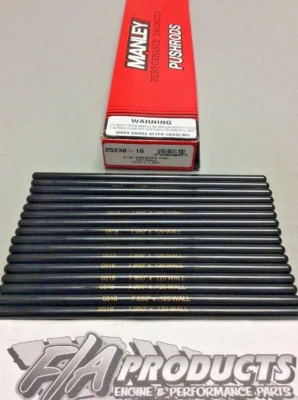 Juego de 16 varillas de empuje Manley 25239-16 extremo oscilante 8.000" largo .120" pared 5/16" 4130 Foto 1 de 3