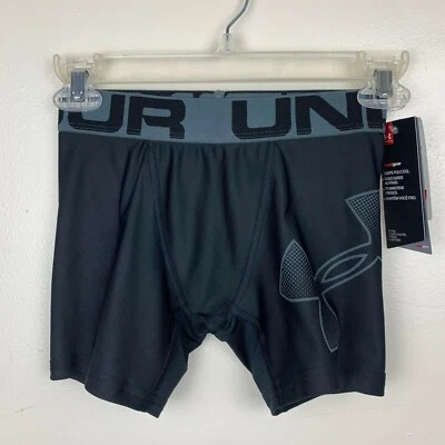Under Armour Heat Gear Compression Shorts for Boys 1330758-001 - Image 1 of 4