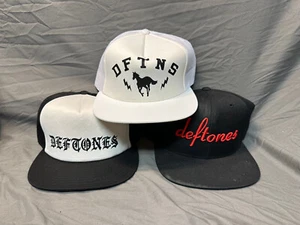 1 DAMAGED/Crushed Deftones Hat Cap nu-metal alt rock team sleep trucker 3 styles - Foto 1 di 12