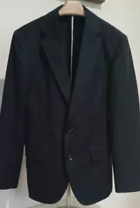 NEW J CREW LUDLOW Mens size 40S Short Suit jacket Blazer Wool Cotton NAVY BLUE - Picture 1 of 8