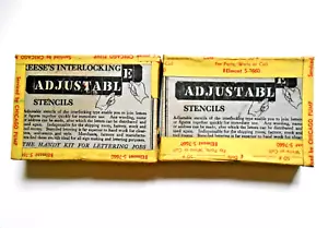 Reese Messing 2" ineinandergreifende Schablonen Buchstaben & Zahlen Kit - Bild 1 von 5