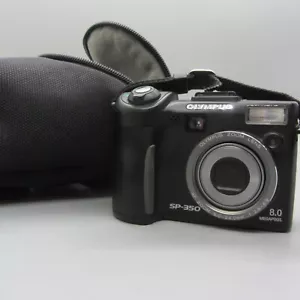 Olympus Digital Camera SP-350 8.0MP Black Tested - Picture 1 of 8