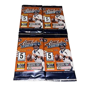 (4)2022 Panini Absolute Football-5 Card Packs-Factory Sealed-Free Shipping!!! - Picture 1 of 4